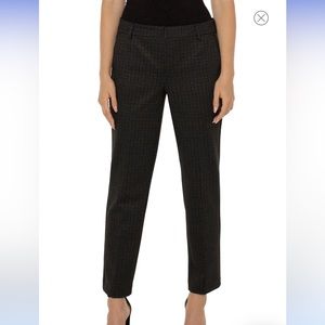 Liverpool Plaid Ankle Crop Pant